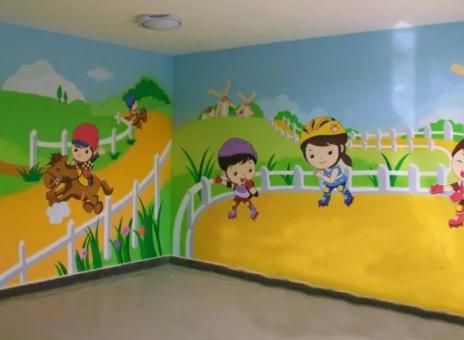 巍山幼儿园墙体彩绘制作流程及注意事项